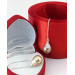 Сережки, великі барочні райдужні перли Касумі, срібло 925 проби