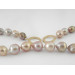 Намисто, райдужні барочні перли Касумі 10-11 мм