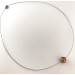 Ожерелье, велика, 13 мм, натуральна барокова  райдужна перлина Касумі