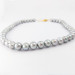 Намисто з сірих  перлів, перли 10 мм, довжина намиста приблизно 42 см