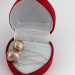 Сережки, великі, 14 мм, натуральні барокові  райдужні перли Касумі, срібло 925 проби