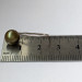Сережки натуральні річні чорні перли, оливкового кольору 8 мм срібло 925 гатунку